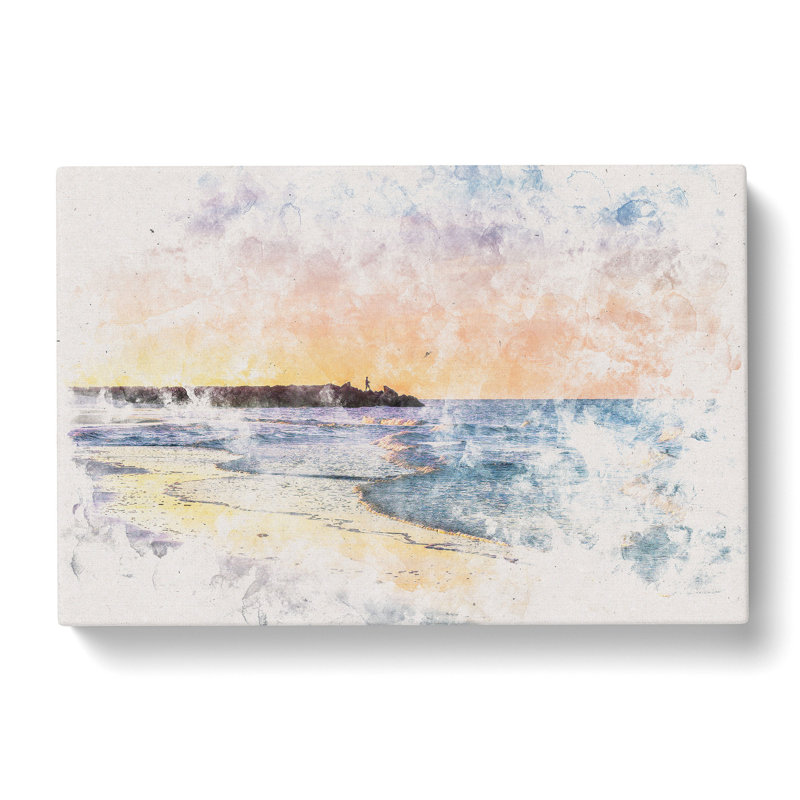 Fishing In Cape Cod - Wrapped Canvas Print, 40cm H x 60cm W x 3cm D