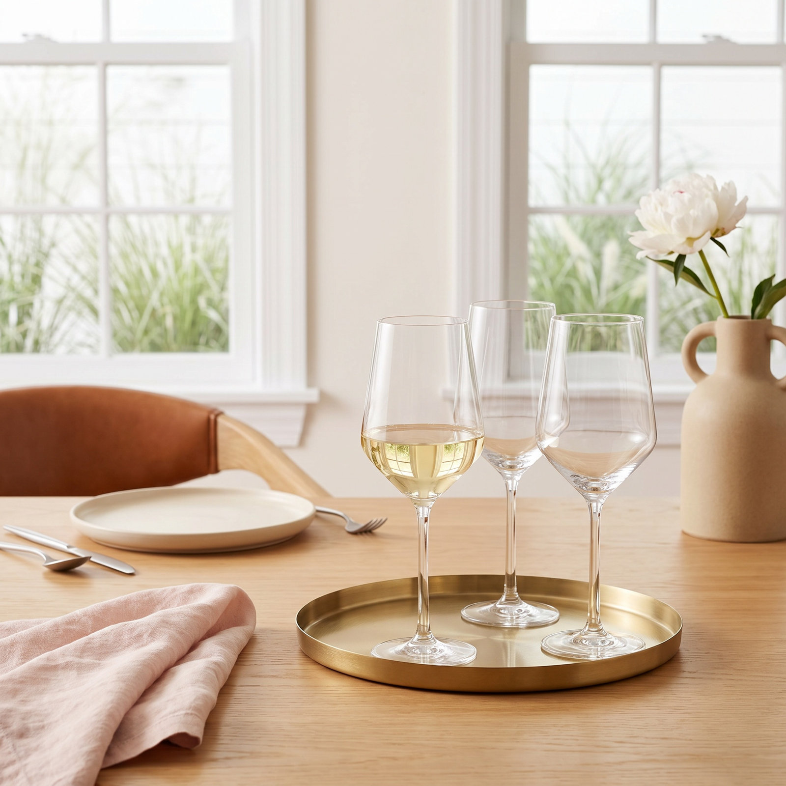 Pure White Wine Glass