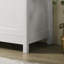 Armoire de rangement Claire 35 po avec finition décorative et panneau de lattes encadré Claire