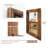 Forbell Wood Wall Mirror-2057163095-2057163091