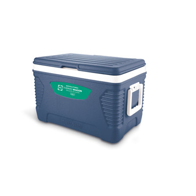 ROYALFORD 62L Large Insulated Cooler Box | Portable Ice Box with Handle | Heavy Duty Cool Box for Camping Picnic Travel| 3 Layer Insulation Chiller Box BPA Free High Performance Cooling Upto 24 Hour