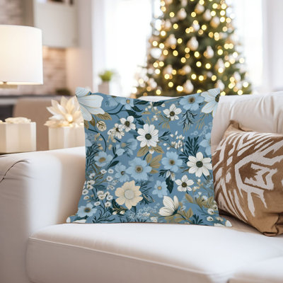 Floral Elegance Flowers XVI Pillow Cover