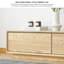 Meuble télé moderne en bois massif Burlywood