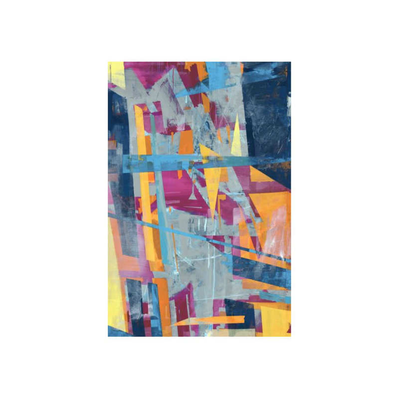 Blue Pineapple Bliss Print by Barclay Butera, Image Brush Gel, 45" H x 30" W