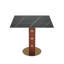 33.5"X 33.5" Square Pedestal Dining Table-78175173
