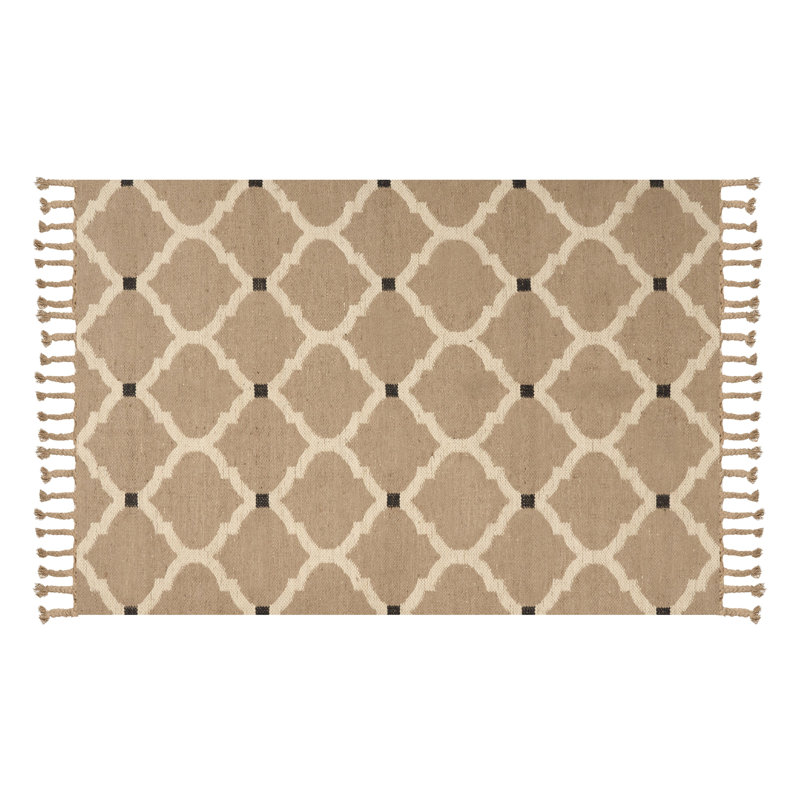 Houten Geometric Hand Woven Area Rug, Rectangle 160 x 230cm