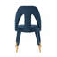 Chaise de salle à manger bleu nuit-97535749
