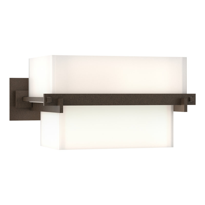 Kakomi 2 Light Flush Mount Scone, Bronze, Small