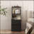 Nightstand With Charging Station, Smart Nightstand With Night Light, Modern Night Stand With Bookshelf, Bedside Tables With Storage Cabinet For Bedroom, Black