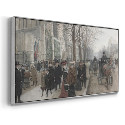 Série paysage - DCXLV III - Toile tendue avec châssis encadré - Prêt à être accroché