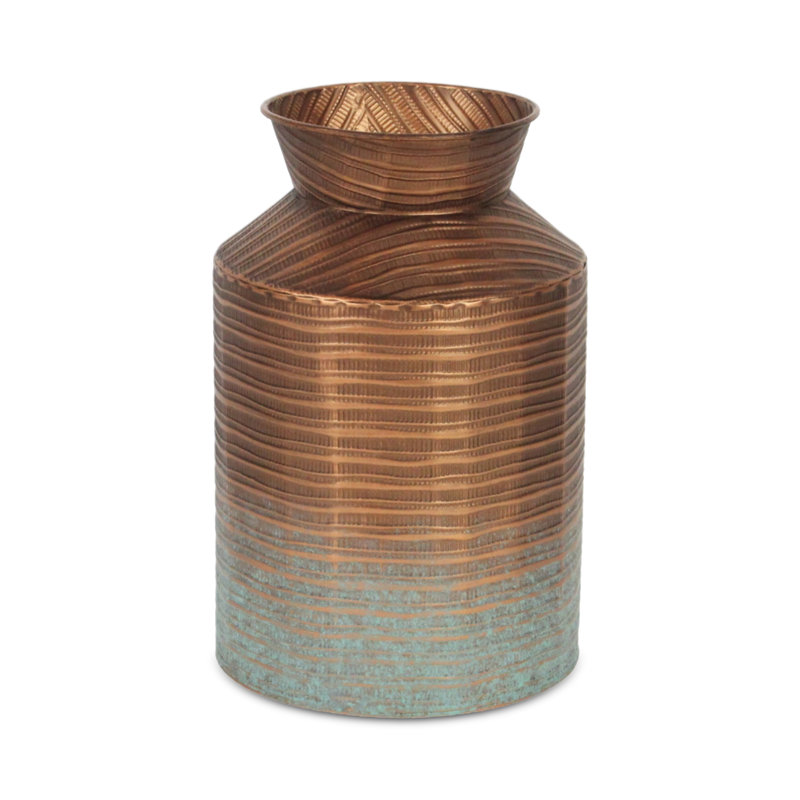 Vase en pot de lait Farnaz, H 11 po x l 7,25 po x P 7,25 po