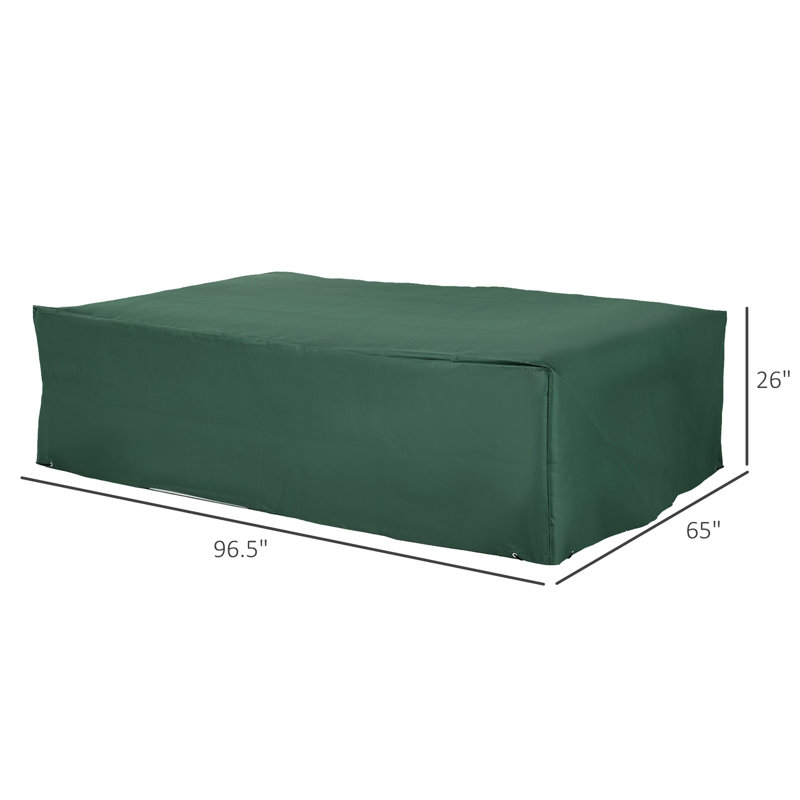 Housse pour mobilier d'extérieur foncé, 97 po x 65 po 26 po, pour l'extérieur