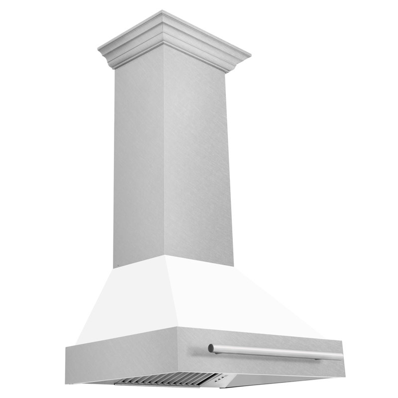 ZLINE 30" Fingerprint Resistant Stainless Steel Range Hood, Matte White