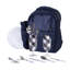 Ensemble de sacs à dos de pique-nique bleu marine pour deux