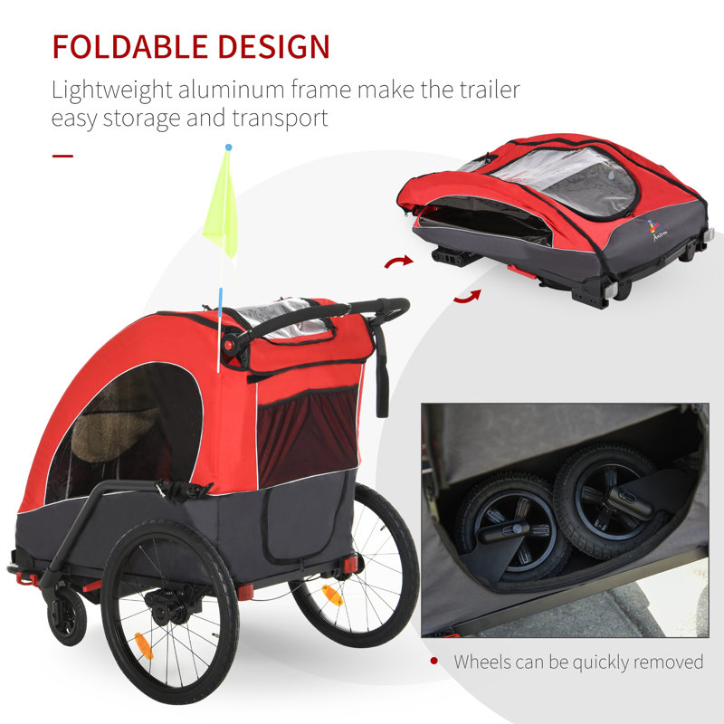Poussette 3 en 1 Jogger, Rouge