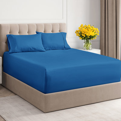 Extra Deep Pocket Sheet Set, Cooling & Breathable Bed Sheets, Soft Hotel Luxury Bedding, Fits 18–24 Inch Mattress