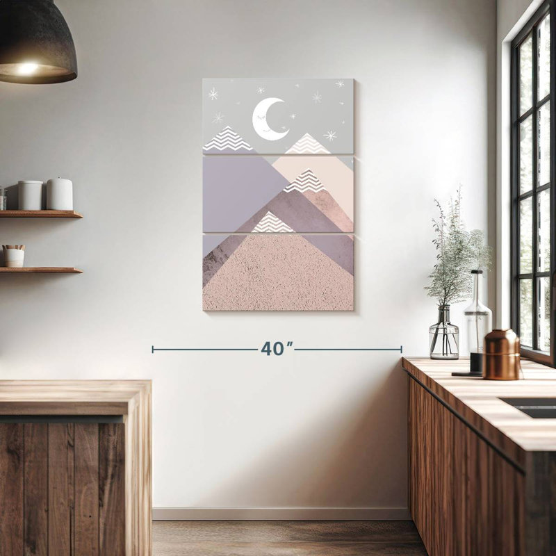 Avery Scandi Nursery Mountains, H 38 po x l 24 po