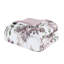 Édredon doux en microfibre brossée taupe à motif floral mauve et motifs
