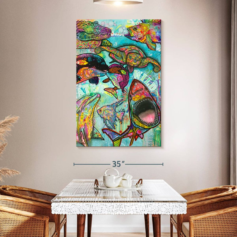 Brampt Water Wild, 51" H x 34" W