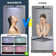 8 in  Matte Black Thermostatic LED Shower Faucet Combo Set Massage Rainfall Head System