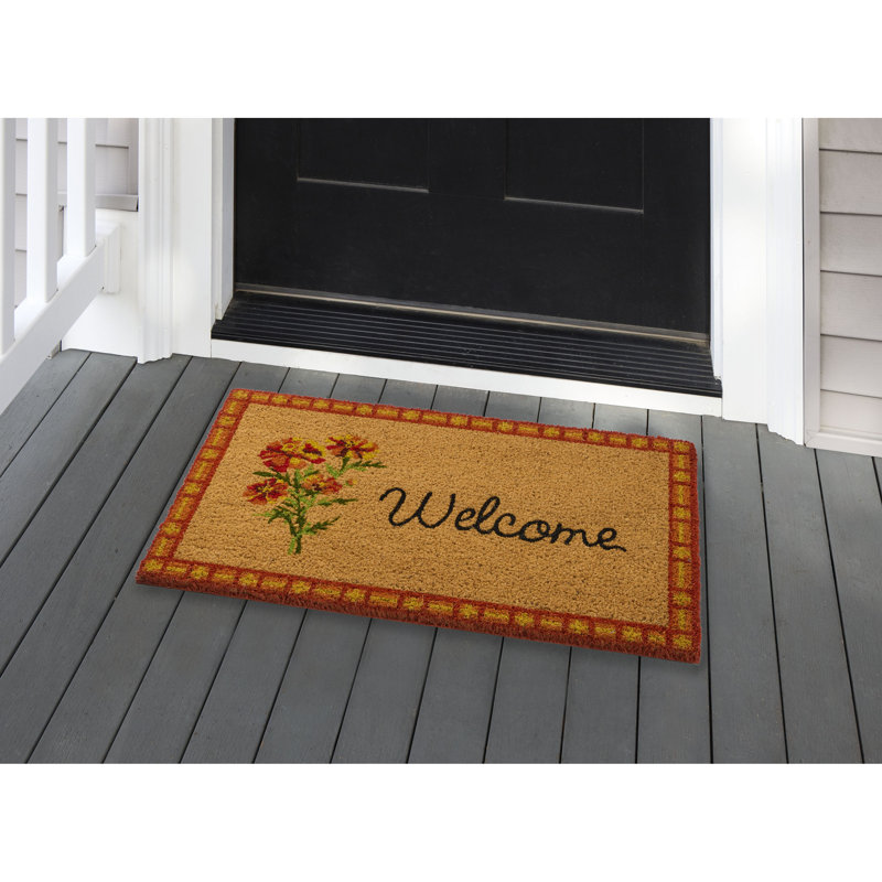Marigold Welcome 18x30 Outdoor Doormat
