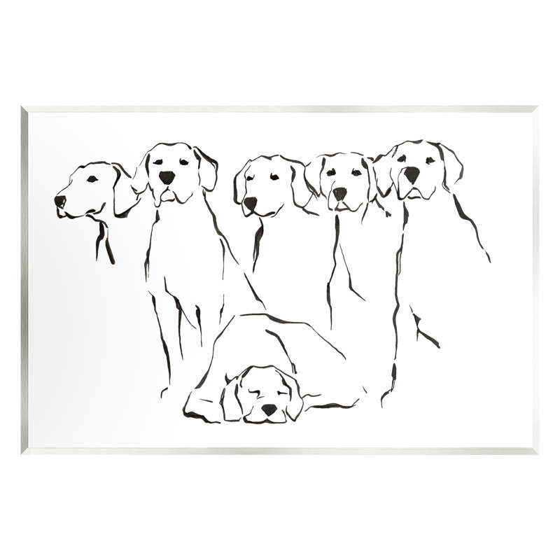«Minimal Dogs Doodle» par Ethan Harper, H 13 po x l 19 po