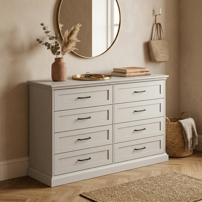 Fransheska Modern Dresser with 8 Drawers , 54.6'' W