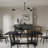 Rectangular MDF Dining Table Mid Century Modern