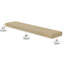 Hidden Bracket Shelf, Floating Bookshelf For Wall Decor, Living Room And Office, 2.5" Thick, 1pc-1106656930-1088482161
