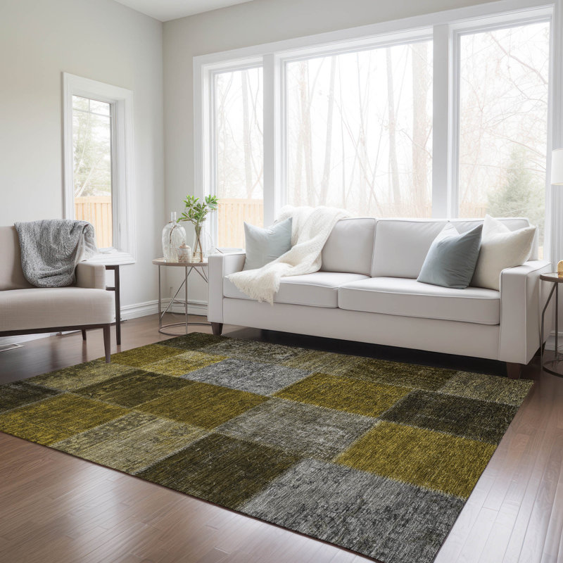 Fareham Washable Patchwork Indoor / Outdoor Rug, Rectangle 5' x 7'6"