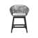 Arra Indoor or Outdoor Counter or Bar Height Bar Stool in Eucalyptus Wood with Rope