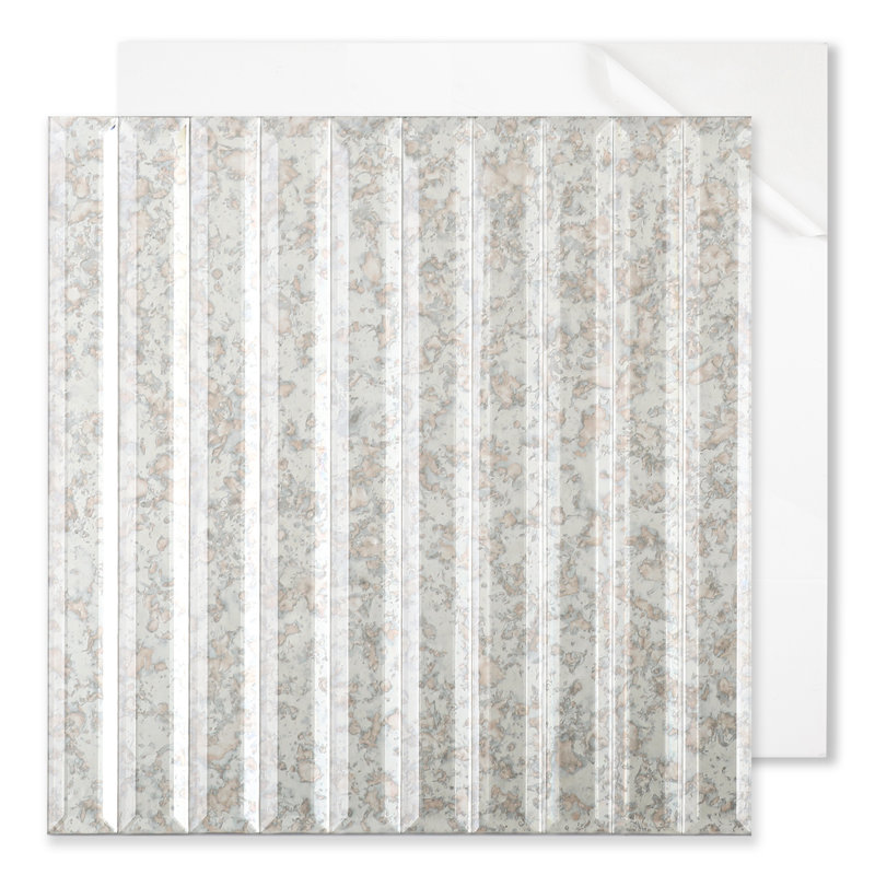 Carrelage dosseret en verre Diflart Reflections Peel and Stick, Dark Antique