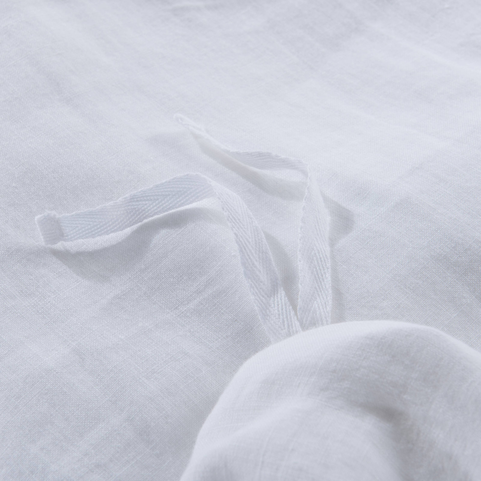 Stone Washed 100% Hemp 3 Pieces Duvet Cover Set, Queen Duvet Cover + 2 Pillow Cases, White