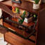 Commode d'appoint rétro avec rangement multifonctionnel-1875666503