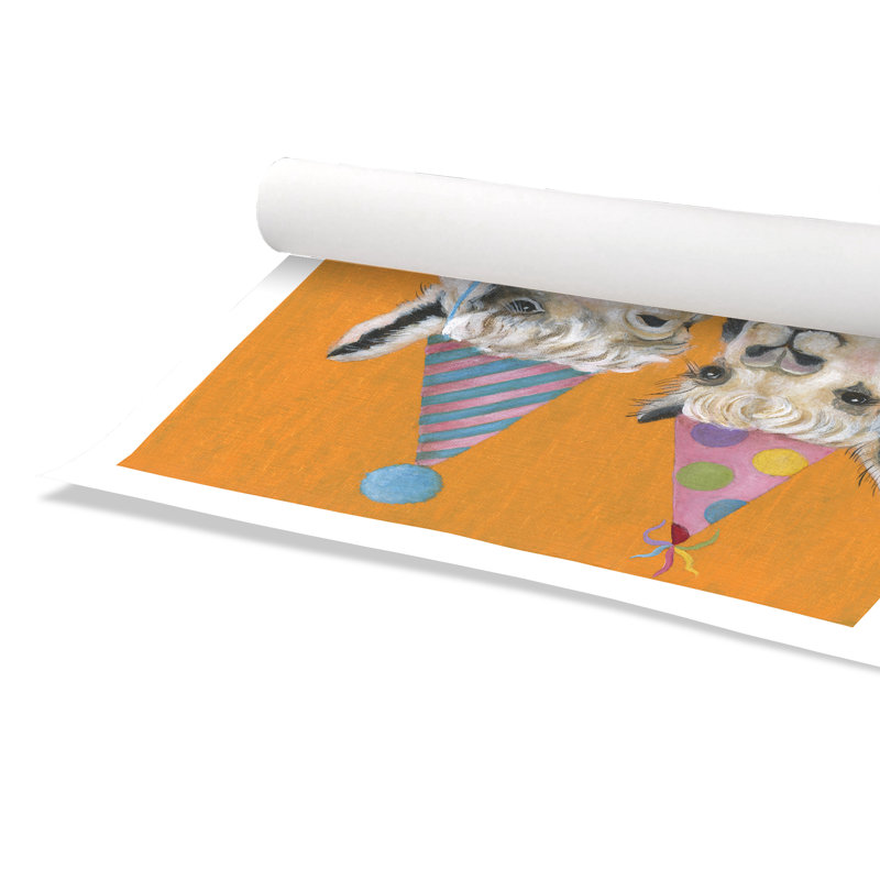 «Rolled Llama Party», impression sur papier, H 31 po x l 31 po x P 1 po