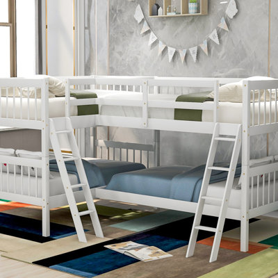 L-Shaped Bunk Bed With Ladder-OLD SKU :LPAAK