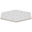 Six Hexagon 12.5" Terrazzo Look Matte Porcelain Tile-2055145428