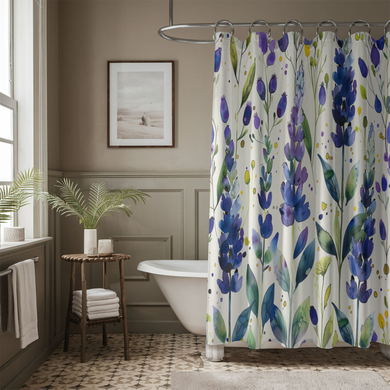 Rideau de douche Violet Hue - Premium, H 74 po x l 71 po