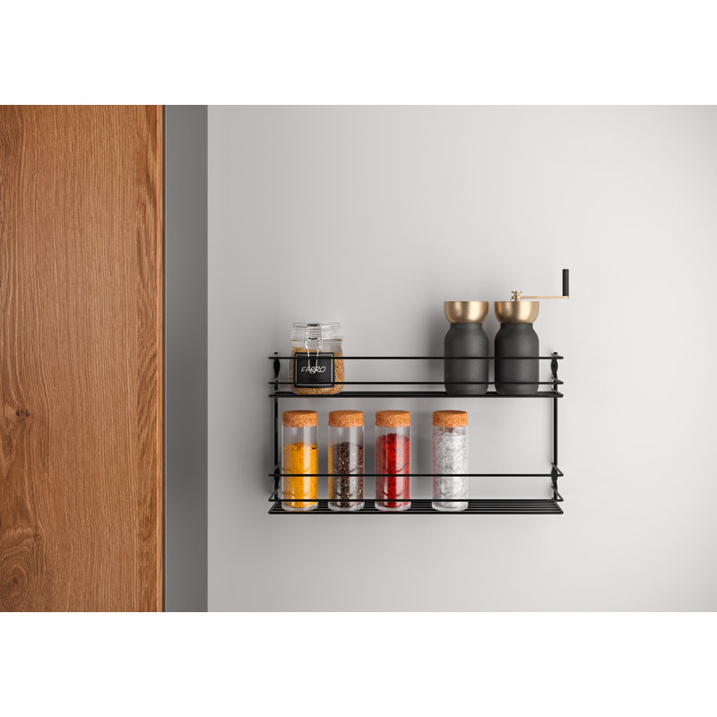 Pepito 2 LAVA Spice Rack with 2 Levels, Black