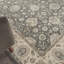 Tapis rond gris en laine à motif oriental Isadora-2134469265