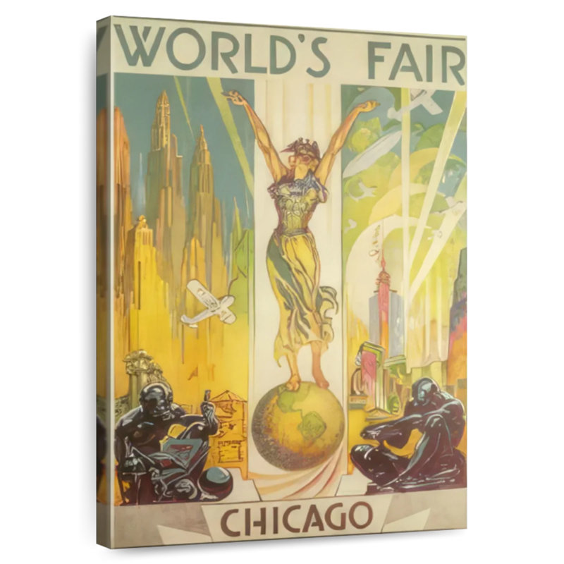 Affiche Tergel Century Of Progress, H 30 po x l 20 po