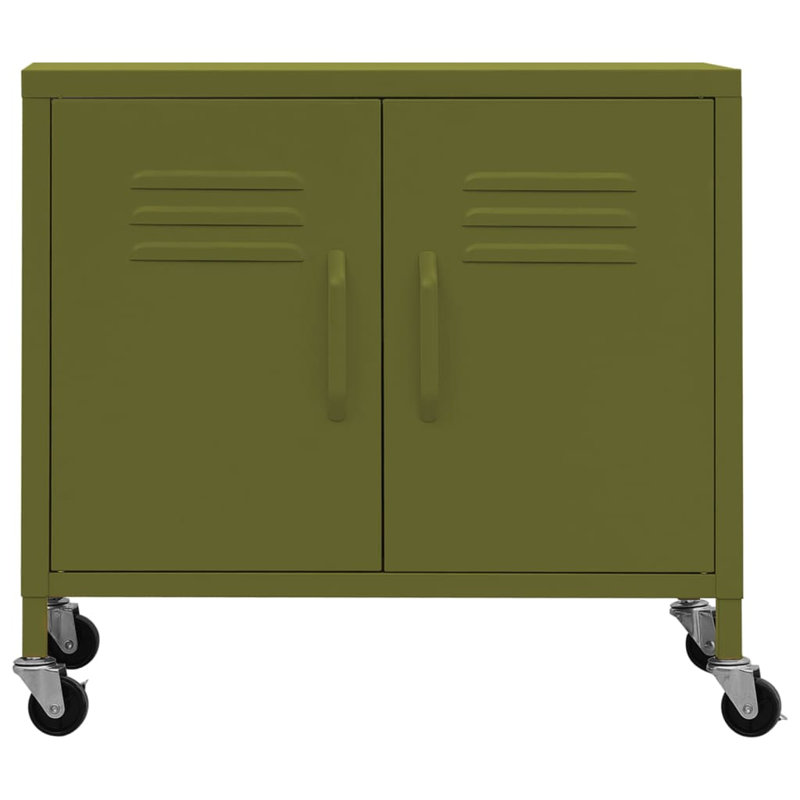 Classeur autoportant avec tablettes pour le bureau, Vert olive