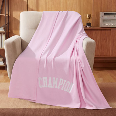 Champion Jersey with Fleece Backing Throws
