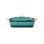 Le Creuset Stoneware Heritage Rectangular Covered Casserole, 4 Qt. - Blue Riviera