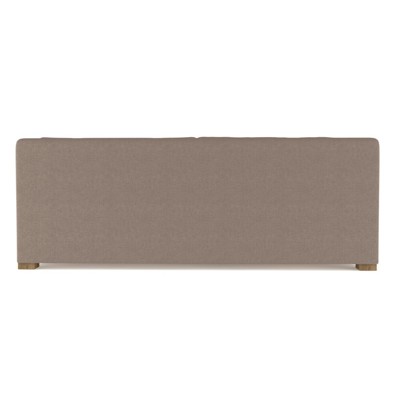 Crosby Slope Arm Sofa, 32.5" H x 108" W x 43" D, Box Weave Linen Pumice, Ebony