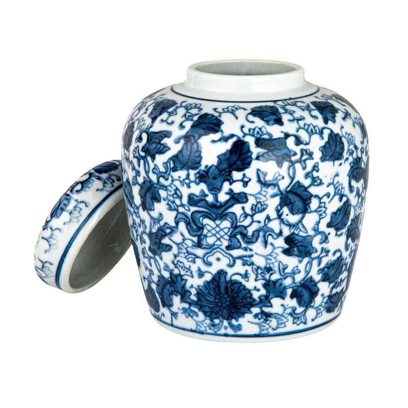 Chadwicks Ceramic Ginger Jar, 6.5'' H x 5.5'' W x 5.5'' D