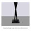 Lampe sur pied légère en résine et art en PRF