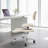 Height-Adjustable Cross Legged Office Chair With Wheels-273691503