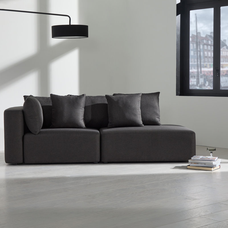 Oscar Upholstered Chaise Lounge, Left