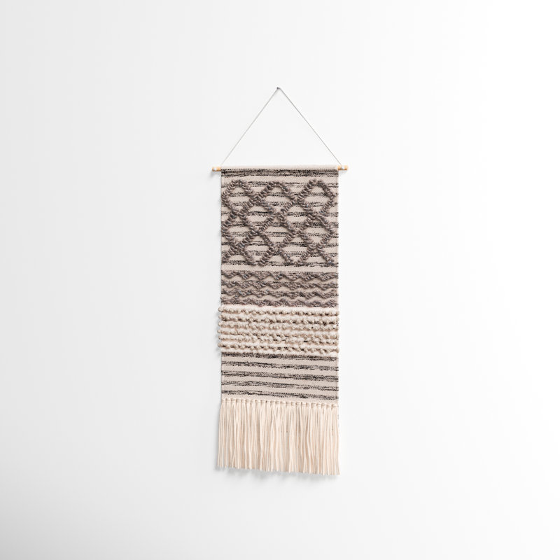 Cotton Wall Hanging with Rod Included